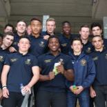 Post match team photo - all smiles after an amazing performance.
