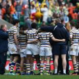 Half time huddle.